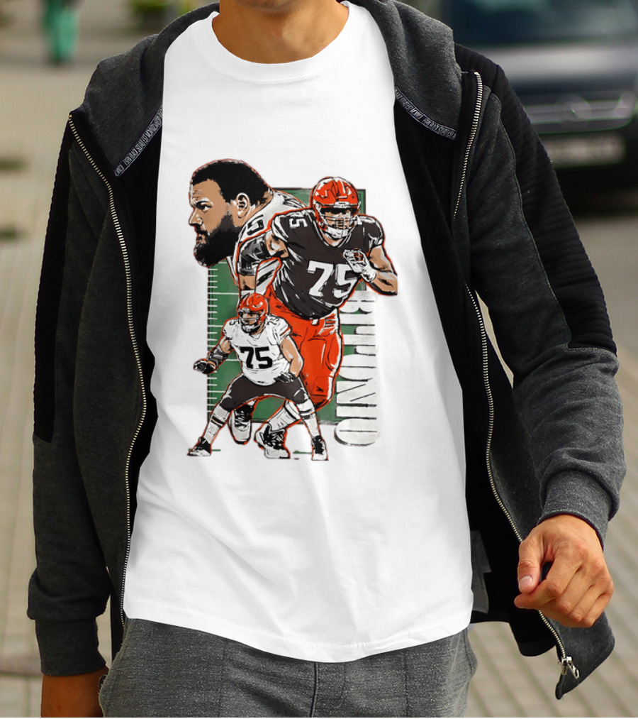 2025 Joel Bitonio Meet And Greet Browns Player Number 75 T-Shirt