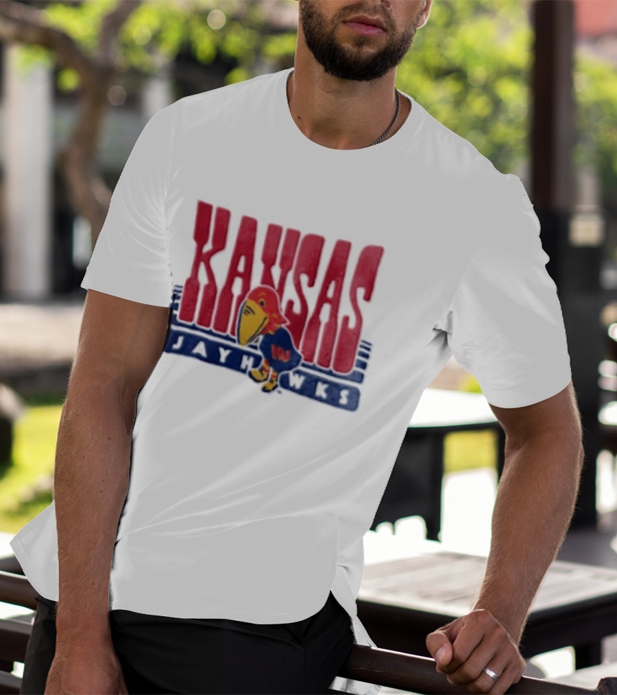 Kansas Jayhawks Big Jay Basketball NBA T-Shirt