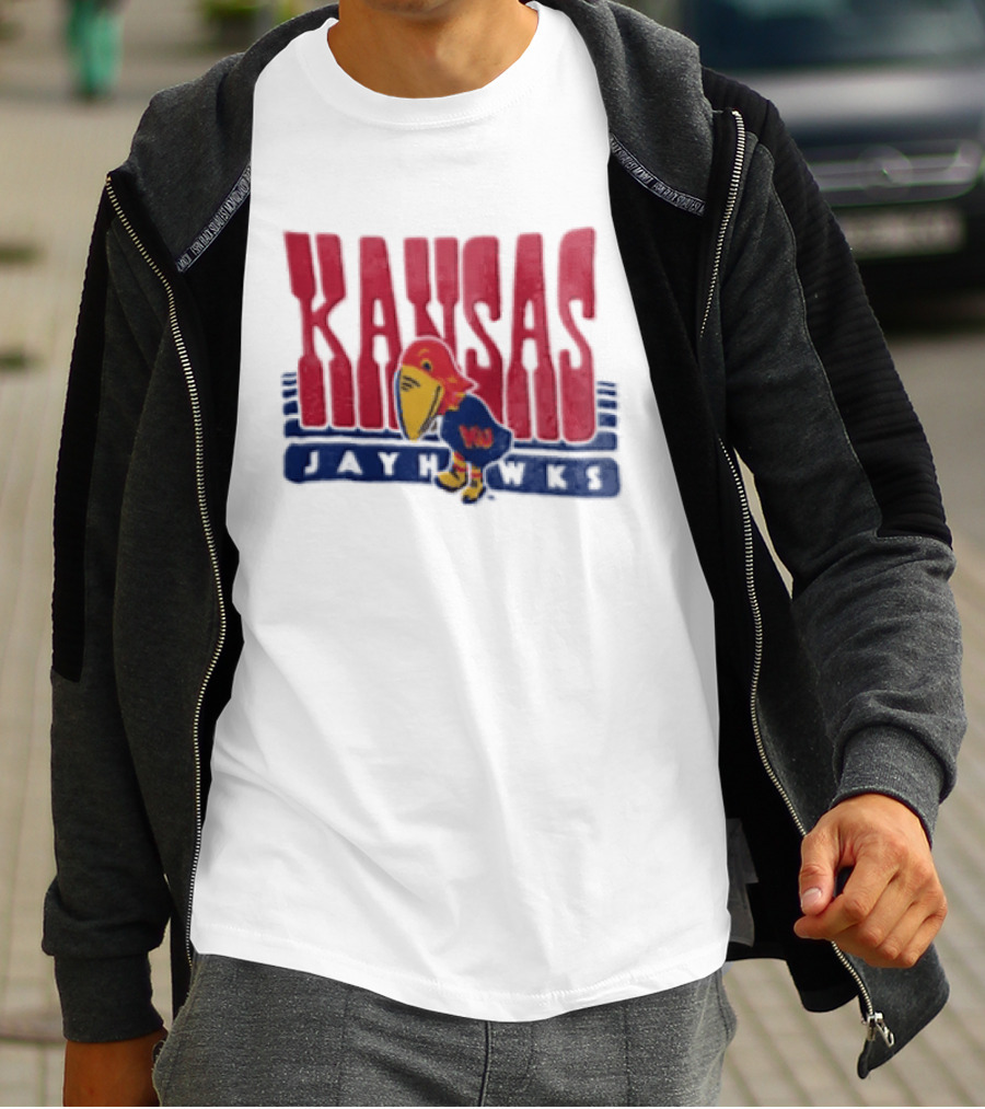 Kansas Jayhawks Big Jay Basketball NBA T-Shirt