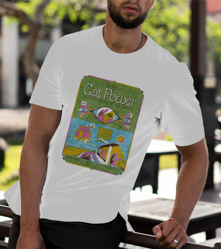 An Evening With Cat Power 20th Anniversary Of The Greatest September 11 2026 Pappy & Harriet's Pioneertown CA T-Shirt