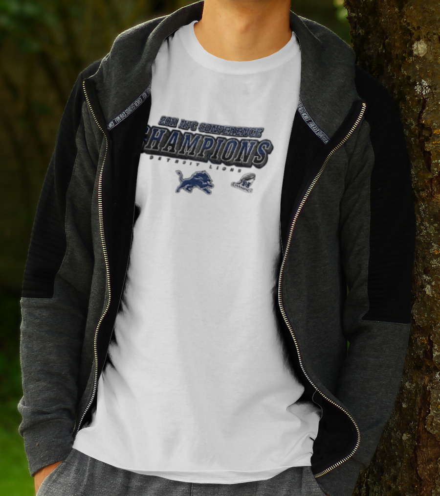 2011 NFC Conference Champions Detroit Lions Football Victory T-Shirt