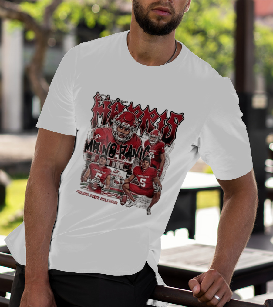 Simeon Harris Mr No Panic Fresno State Bulldogs Football Player Collage T-Shirt