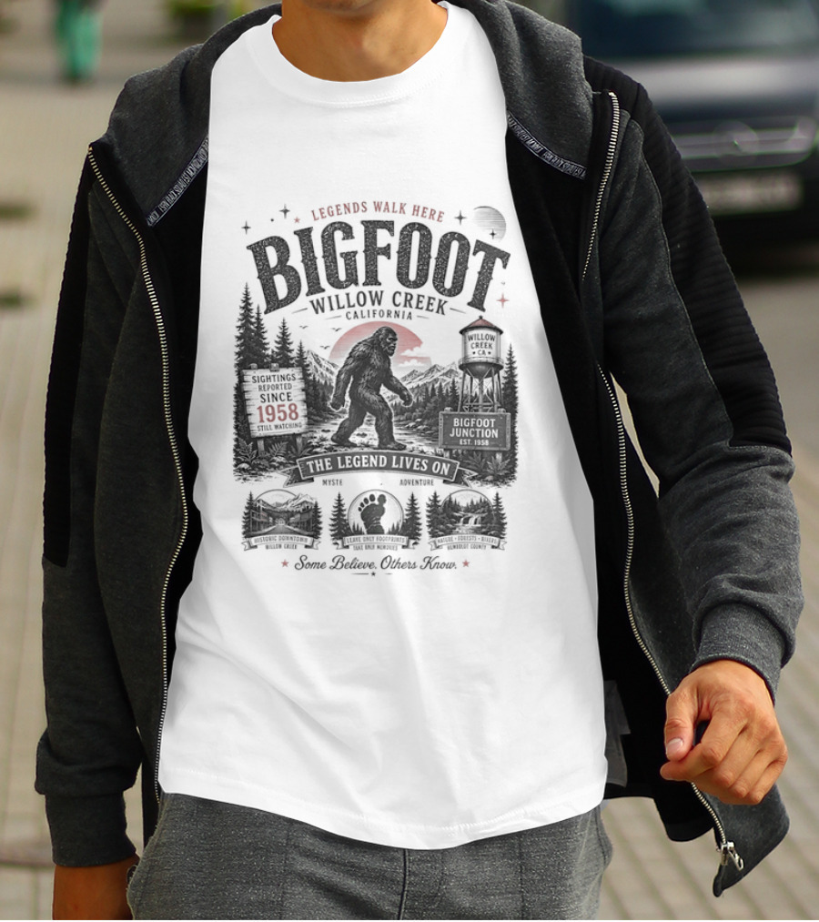 Bigfoot Willow Creek California The Legend Lives On Since 1967 T-Shirt