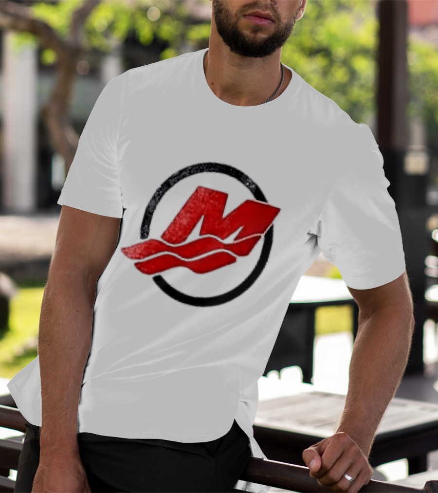 Motorsport Oversized Red M With Wave Racing T-Shirt