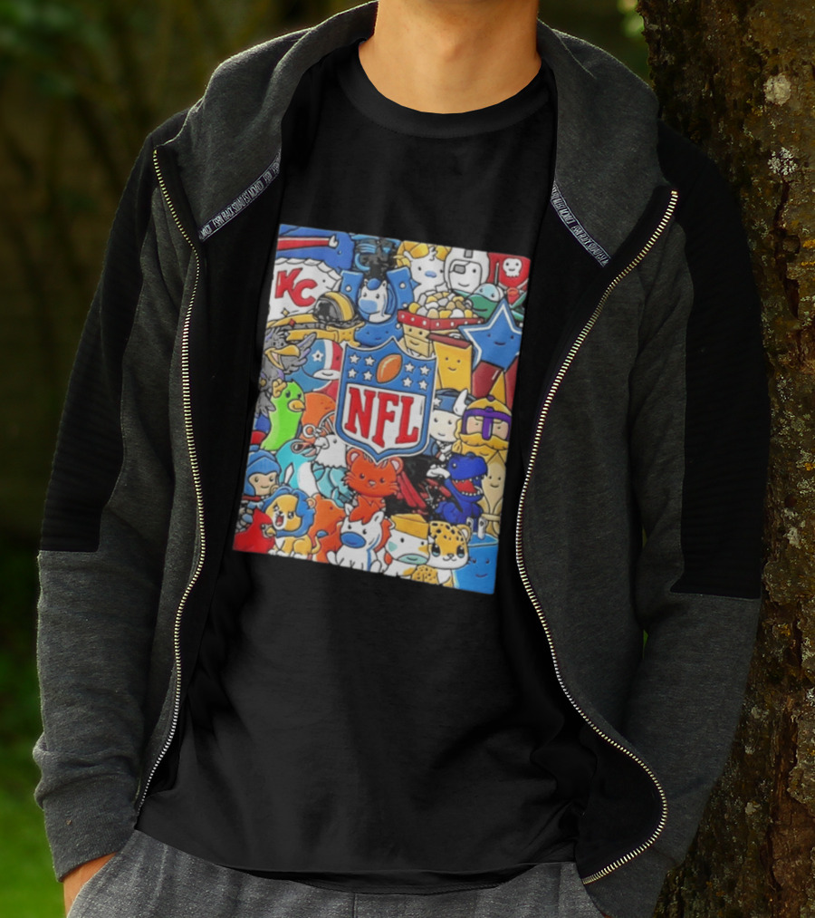 NFL KC Mascots And Football Is Officially Back 2026 T-Shirt