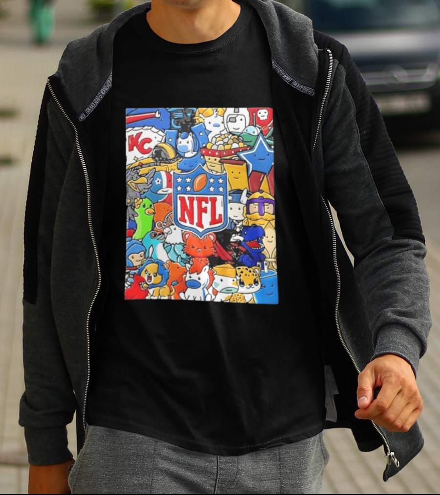 NFL KC Mascots And Football Is Officially Back 2026 T-Shirt