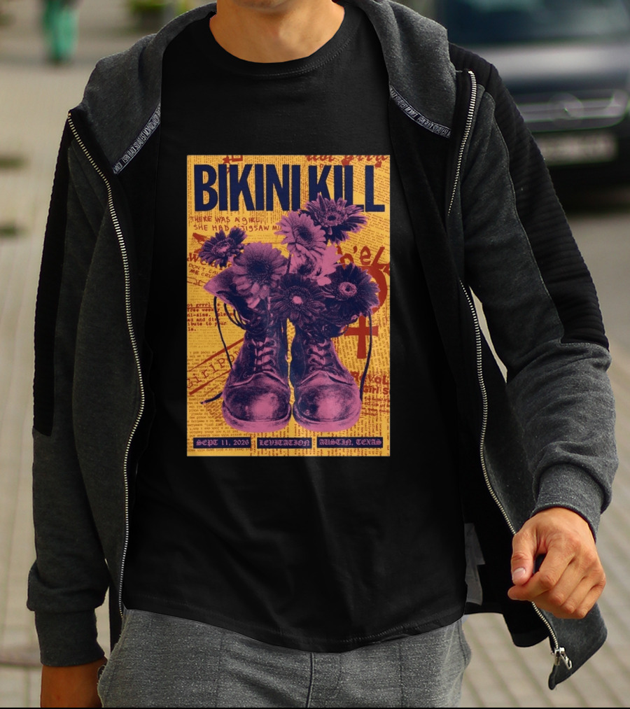 Bikini Kill Levitation Festival Austin Texas Sept 11 2026 T-Shirt