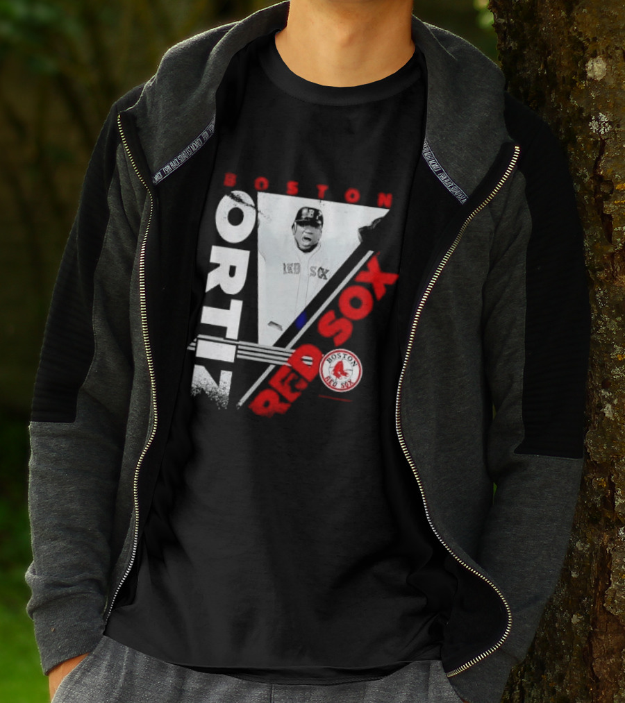 David Ortiz Boston Red Sox Celebrating T-Shirt
