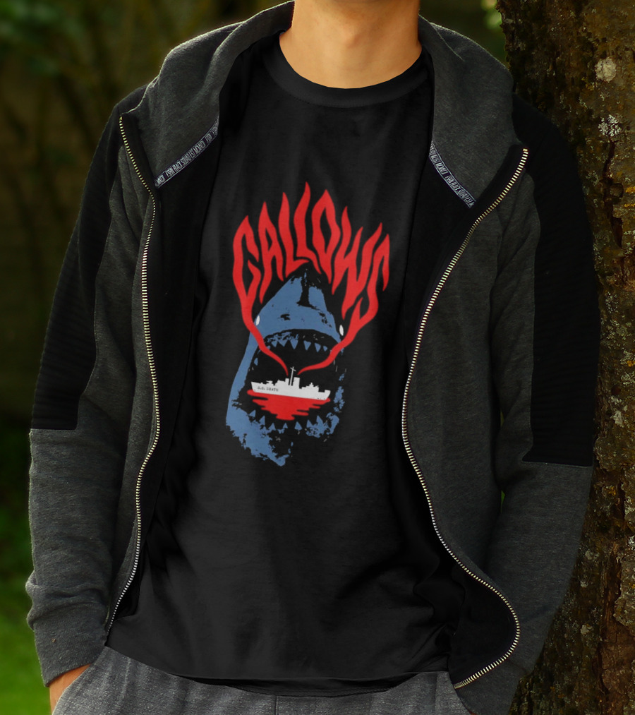 Gallows Shark With Ship Orchestra Of Wolves Collection T-Shirt