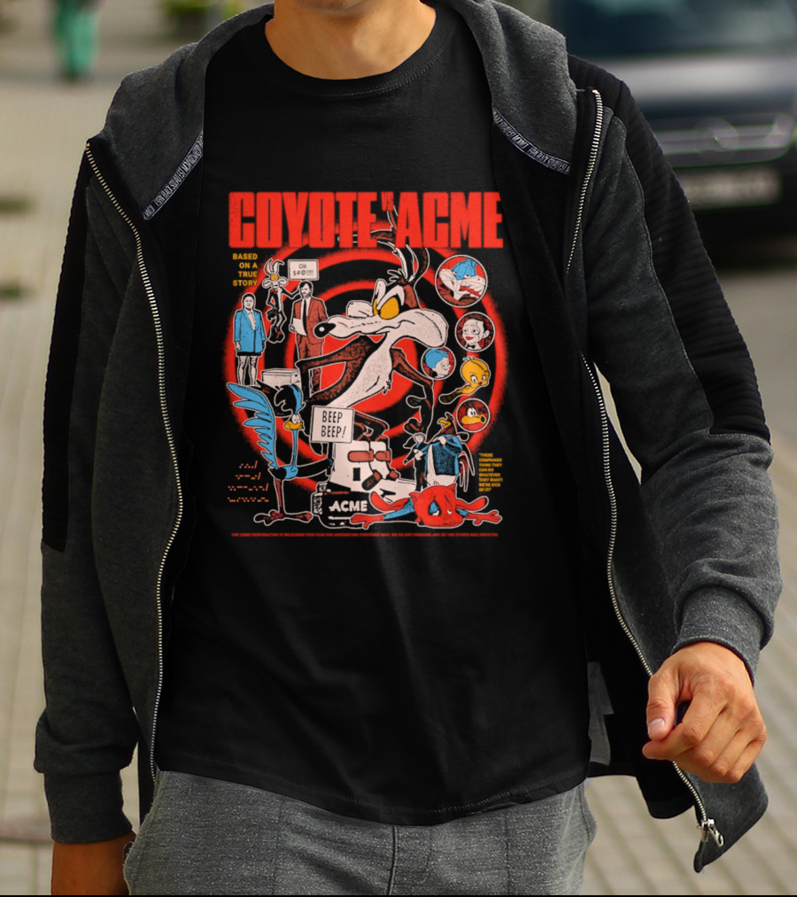 Coyote Vs Acme Based On A True Story Warner Bros Animation T-Shirt