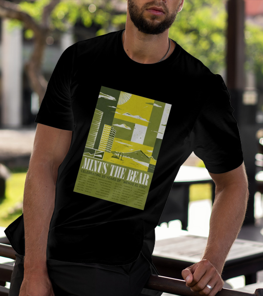 Minus The Bear Celebrating 20 Years Of Menos El Oso 2026 US Tour Dates T-Shirt