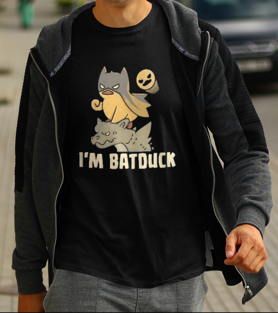 Im Batduck Yellow Duck Mask Gargoyle Spotlight Hero T-Shirt