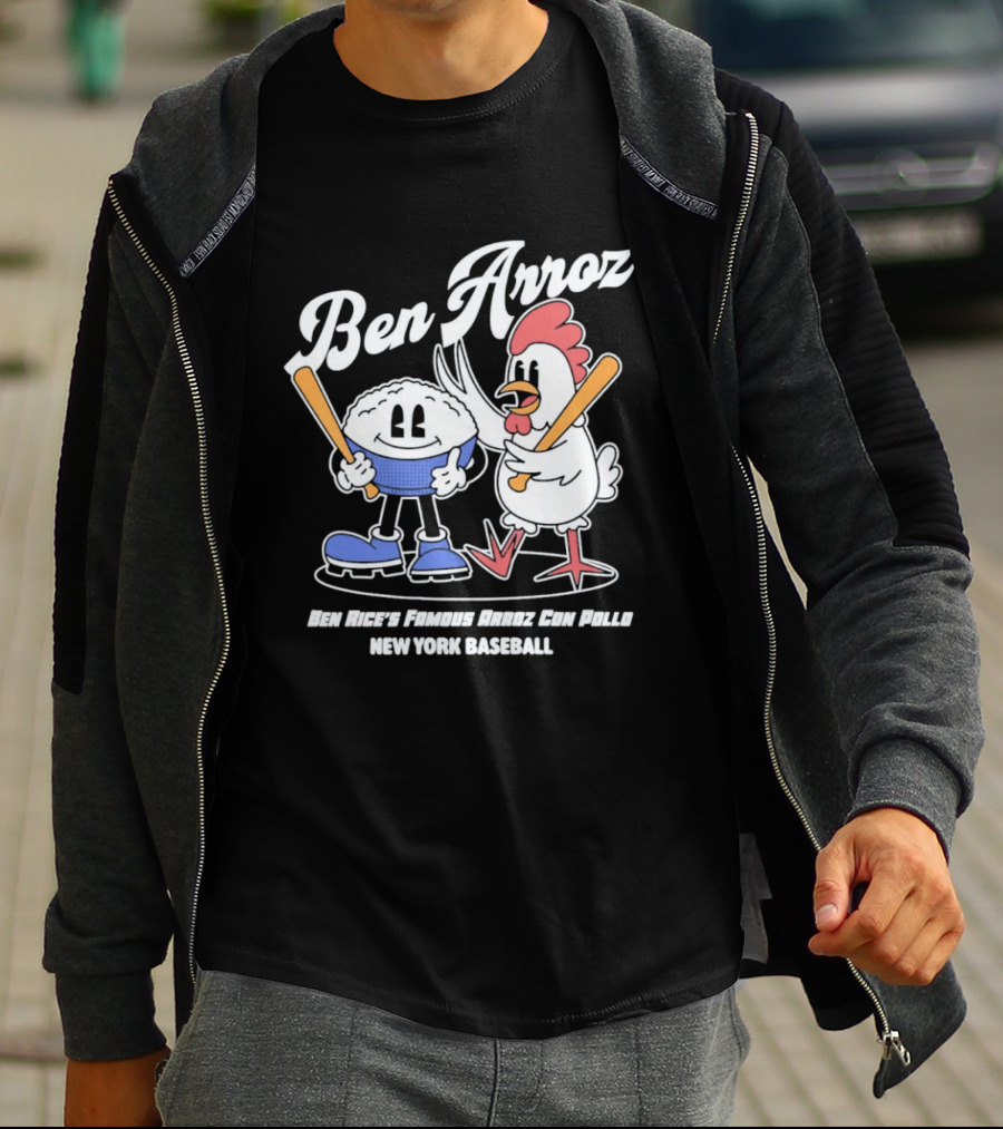 Ben Arroz New York Baseball Ben Rices Friends Arroz Con Pollo T-Shirt