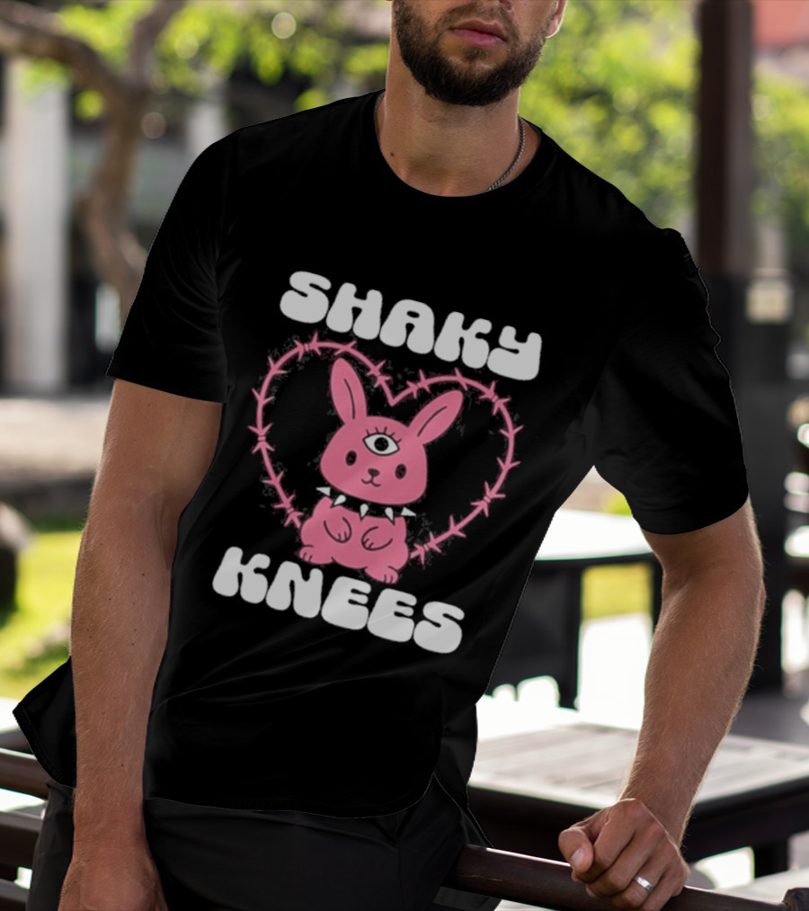 Shaky Knees 2025 Pink Bunny Heart T-Shirt