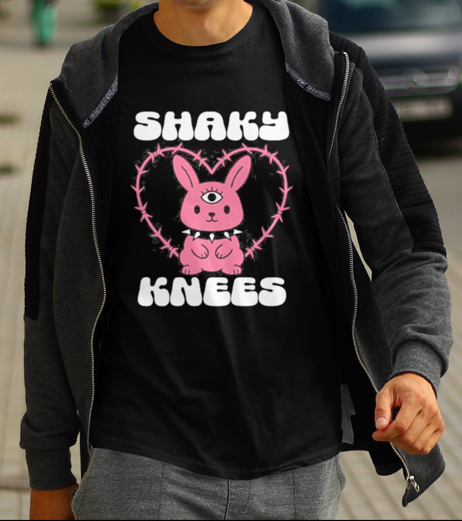 Shaky Knees 2025 Pink Bunny Heart T-Shirt