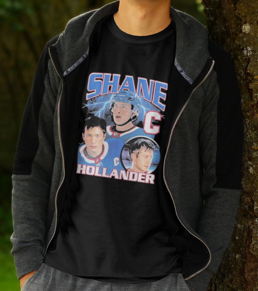 Shane Hollander C Hockey Player Lightning Blue Jersey T-Shirt