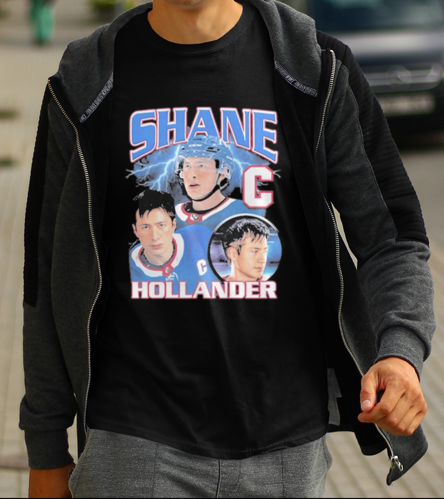 Shane Hollander C Hockey Player Lightning Blue Jersey T-Shirt