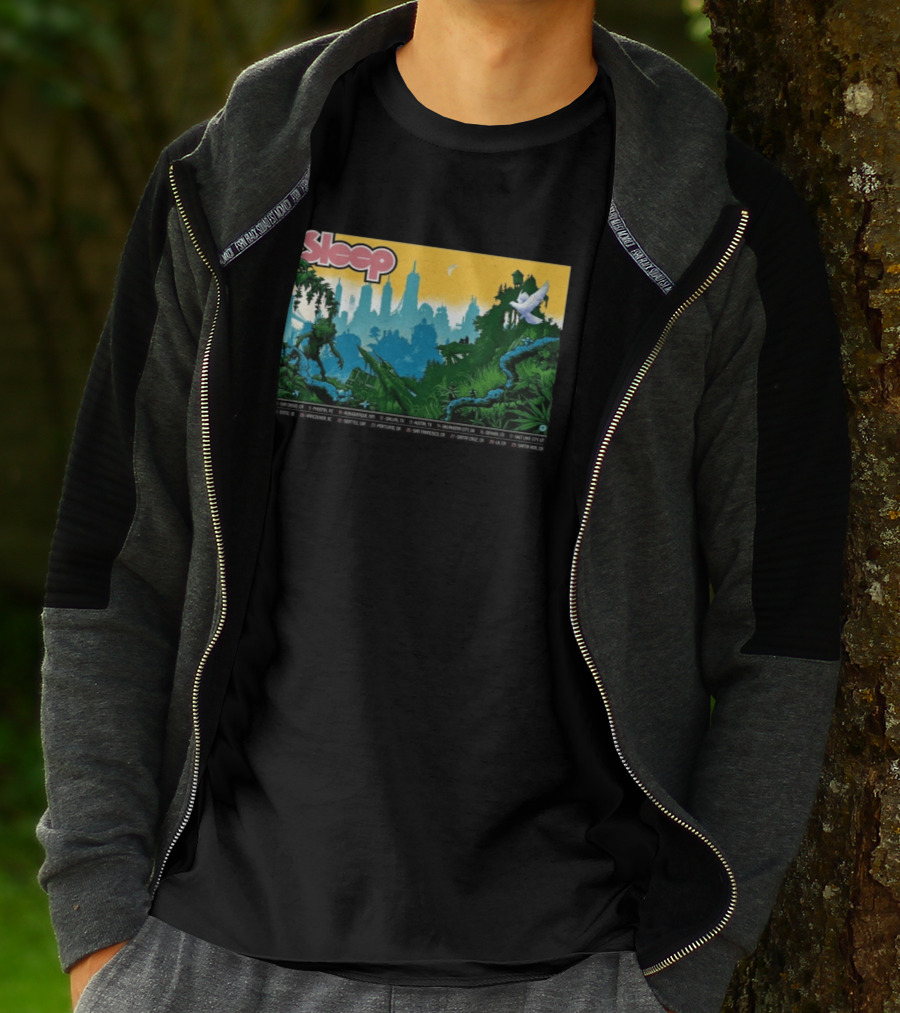 Sleep September 2026 Tour Dates Locations Skyline Jungle T-Shirt