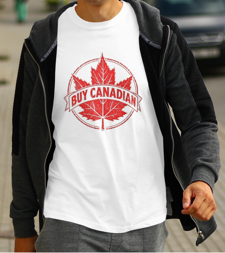 Buy Canadian Support Local Maple Leaf Pride T-Shirt
