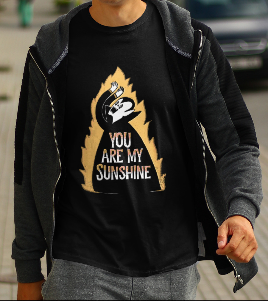 You Are My Sunshine Vampire Flames Distressed T-Shirt