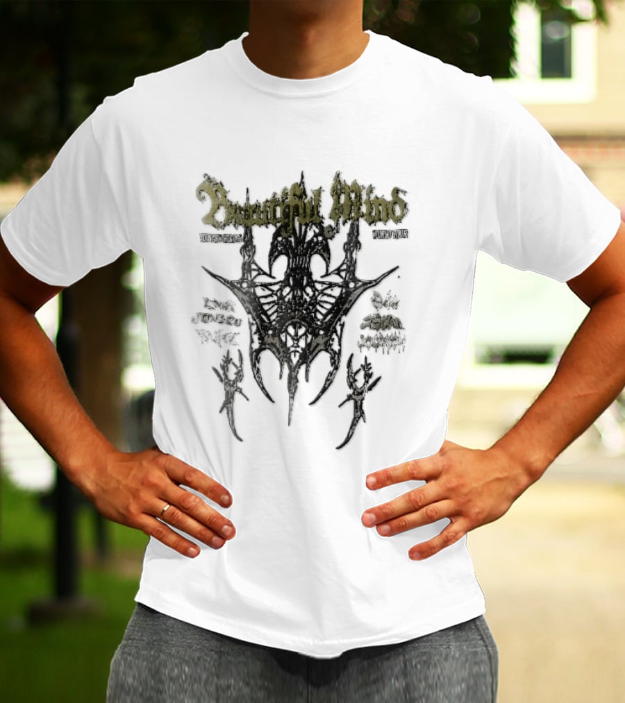 Beautiful Mind Xdinary Heroes World Tour Metal Sigil Gaon Jungsu Roster Distressed Spiky T-Shirt