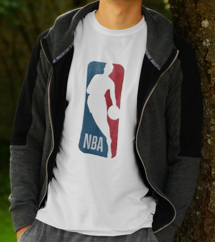 NBA National Basketball Association Blue Red Abstract T-Shirt