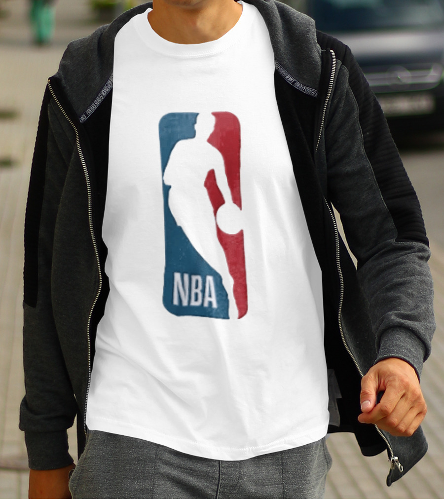 NBA National Basketball Association Blue Red Abstract T-Shirt