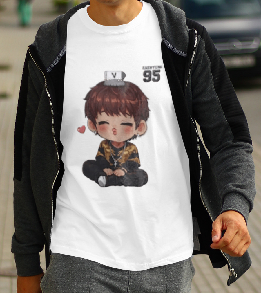 Taehyung V BTS 95 Kawaii Chibi T-Shirt