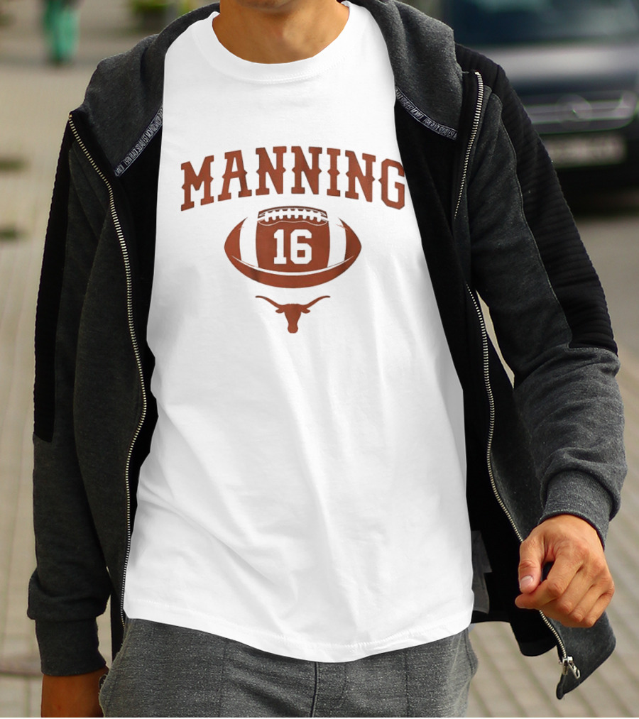 Texas Football Manning 16 Longhorn Heritage T-Shirt