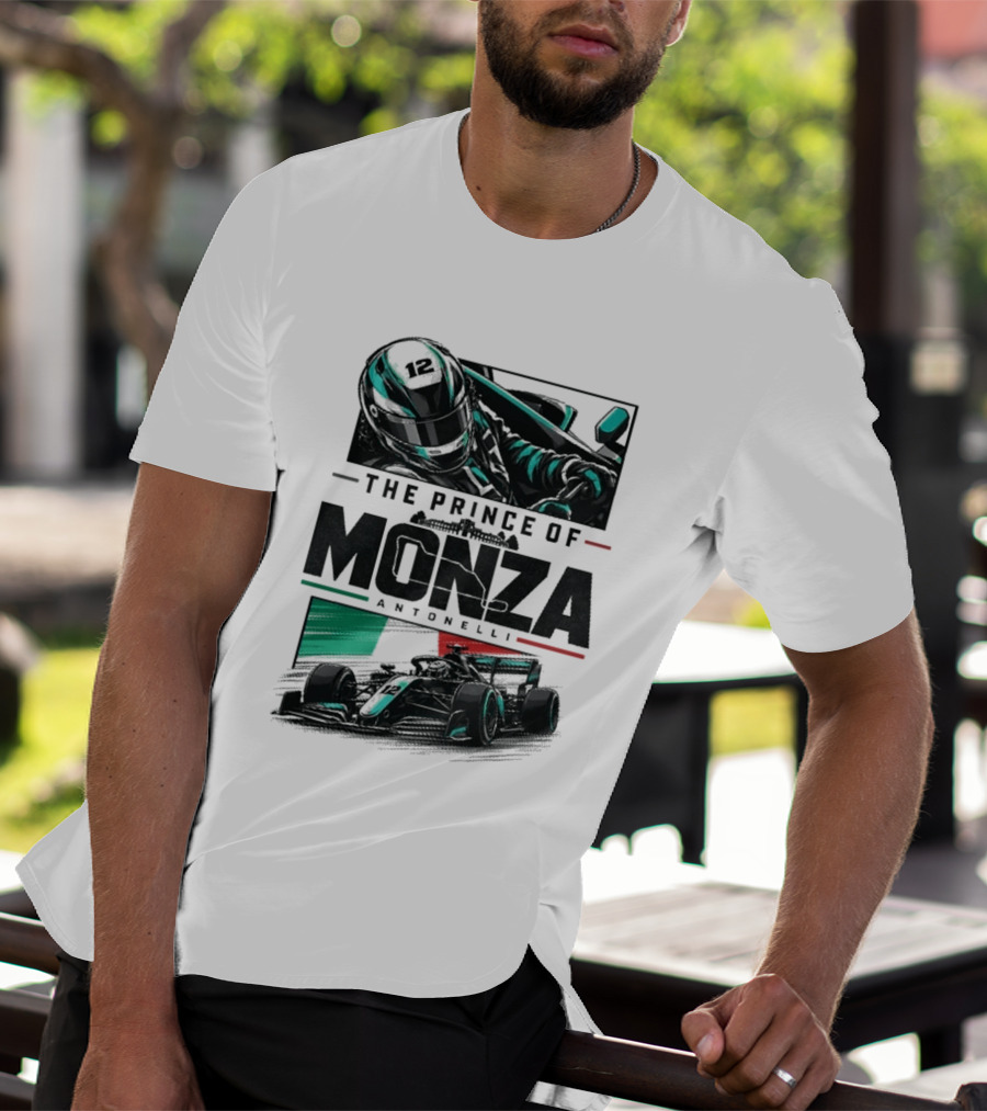 The Prince Of Monza Antonelli Racing Car T-Shirt