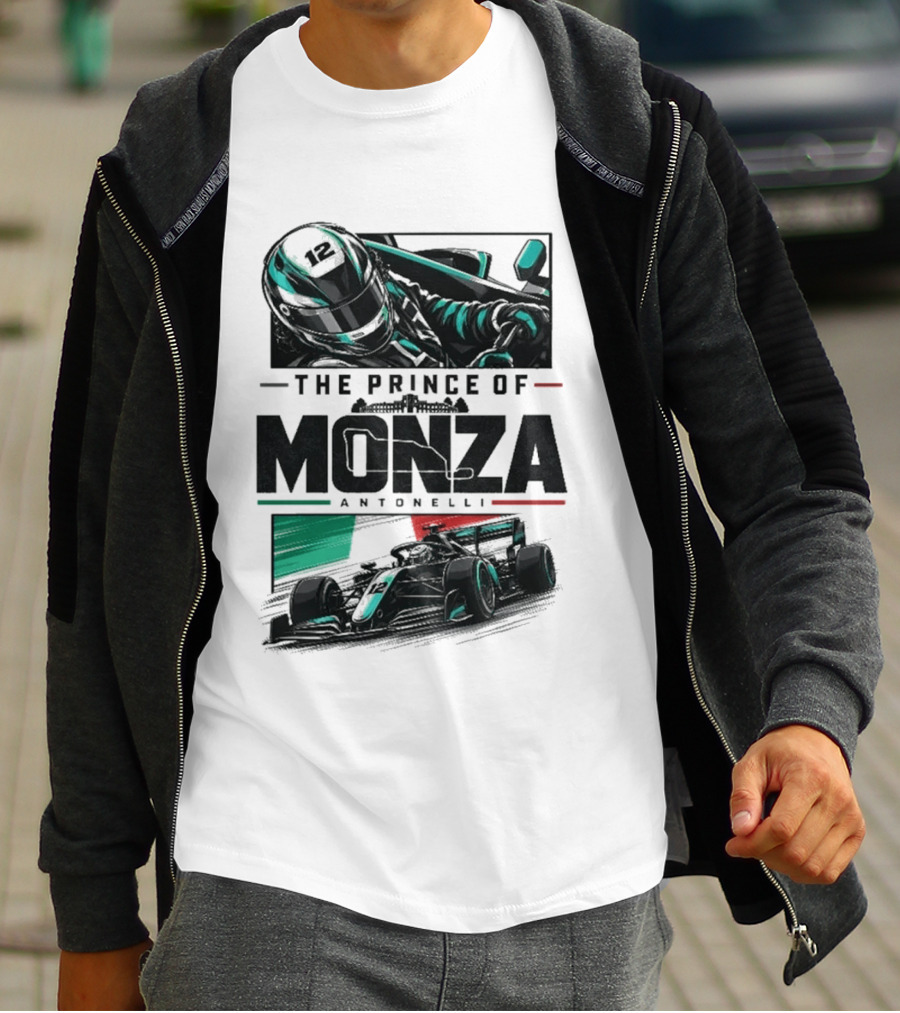 The Prince Of Monza Antonelli Racing Car T-Shirt