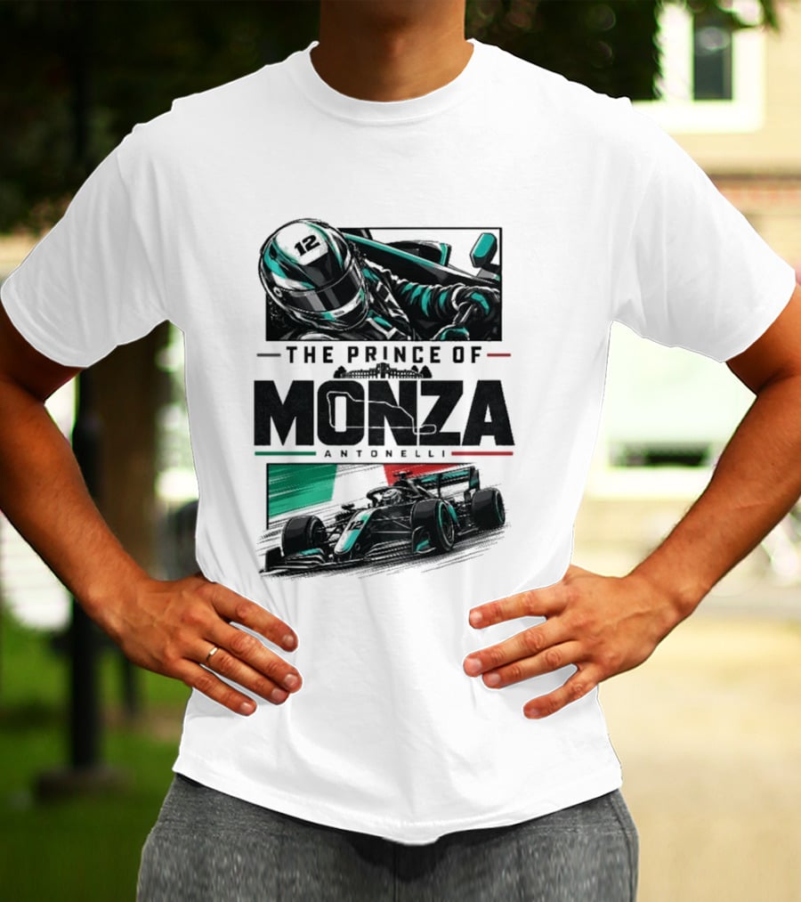 The Prince Of Monza Antonelli Racing Car T-Shirt