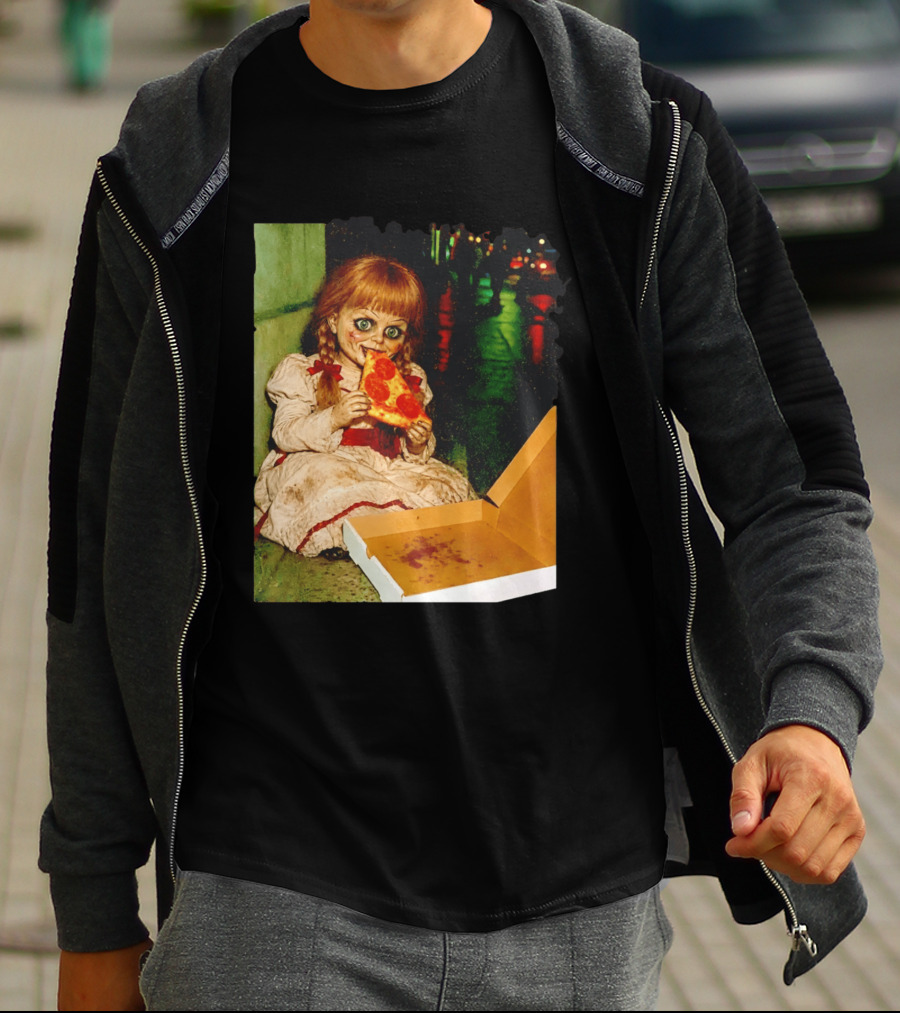 Annabelle Pizza Night Halloween T-Shirt
