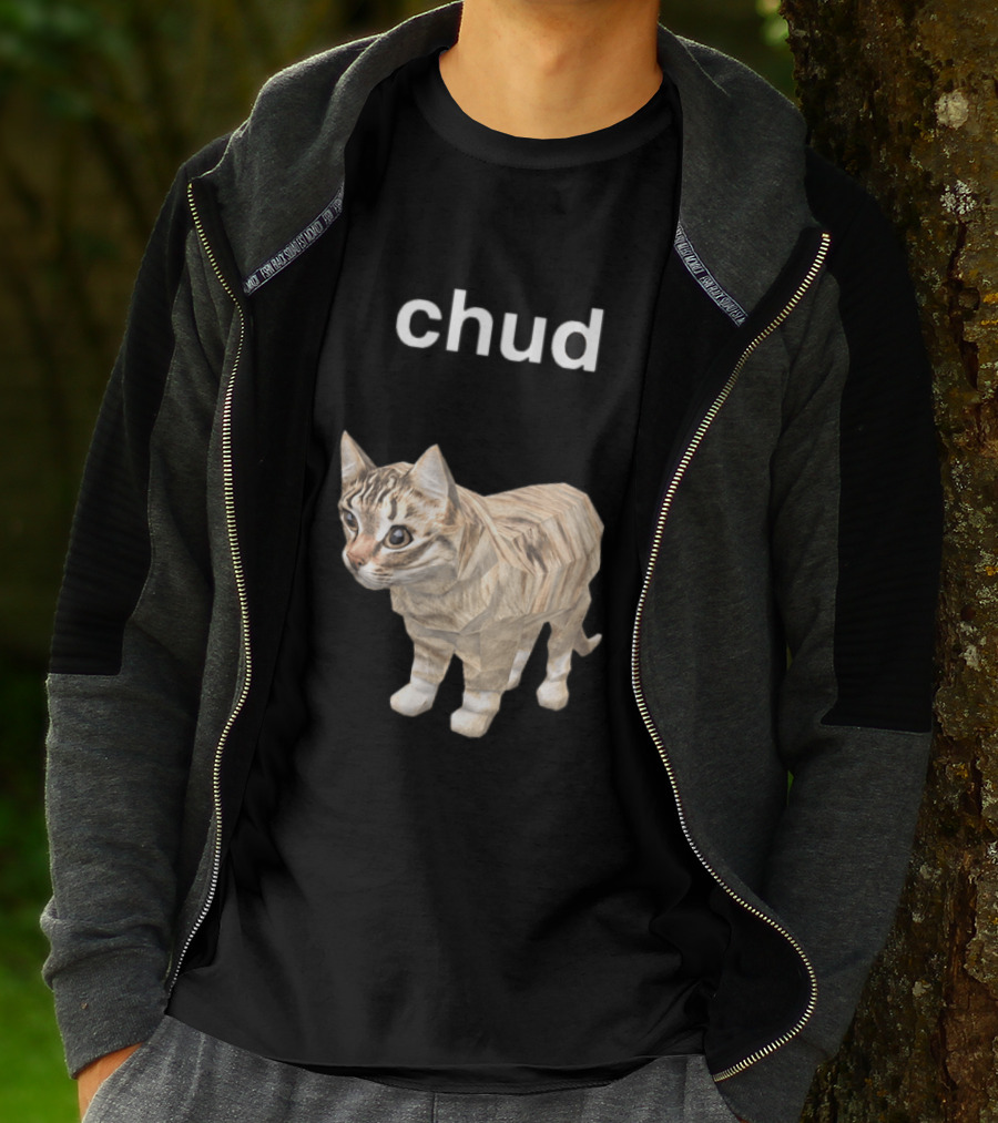 Chud Cat Meme Funny Internet Culture T-Shirt