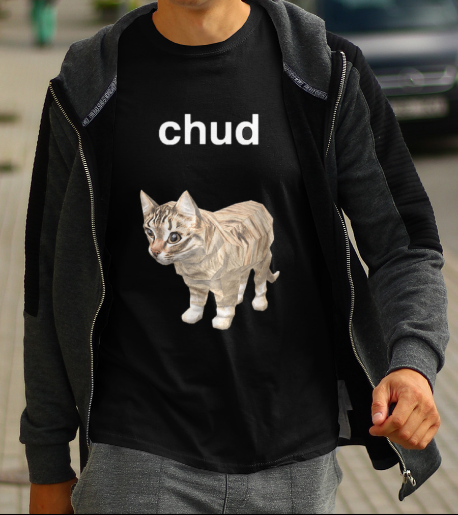 Chud Cat Meme Funny Internet Culture T-Shirt