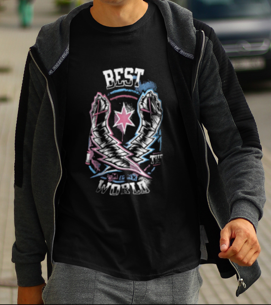 CM Punk Best In The World WWE Lightning Fist Star T-Shirt
