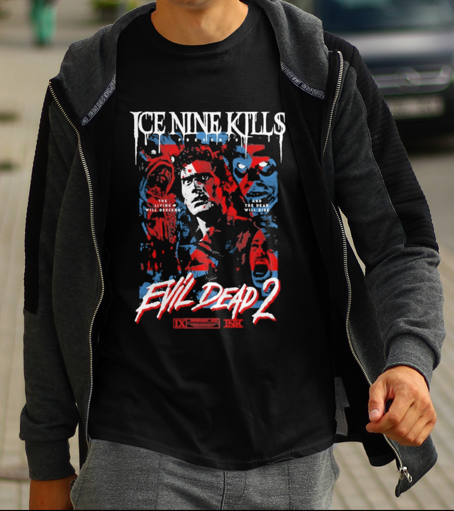 Ice Nine Kills Presents Evil Dead 2 The Living Will Descend And The Dead Will Rise 2026 T-Shirt