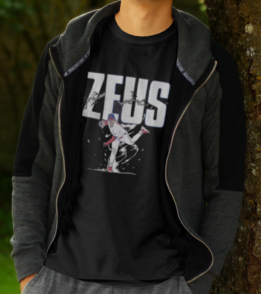 Jesus Luzardo Zeus Baseball Pitching Pose Sports T-Shirt