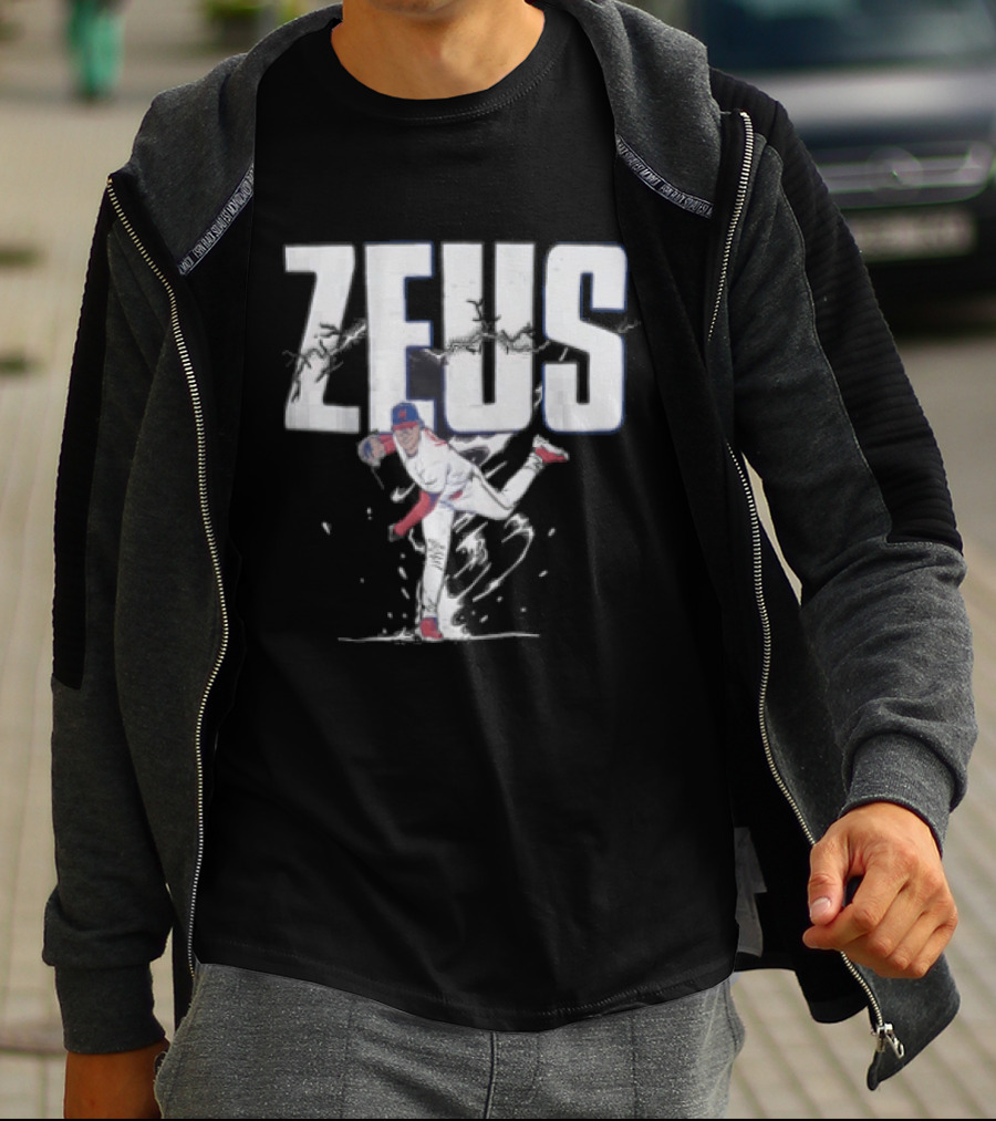 Jesus Luzardo Zeus Baseball Pitching Pose Sports T-Shirt