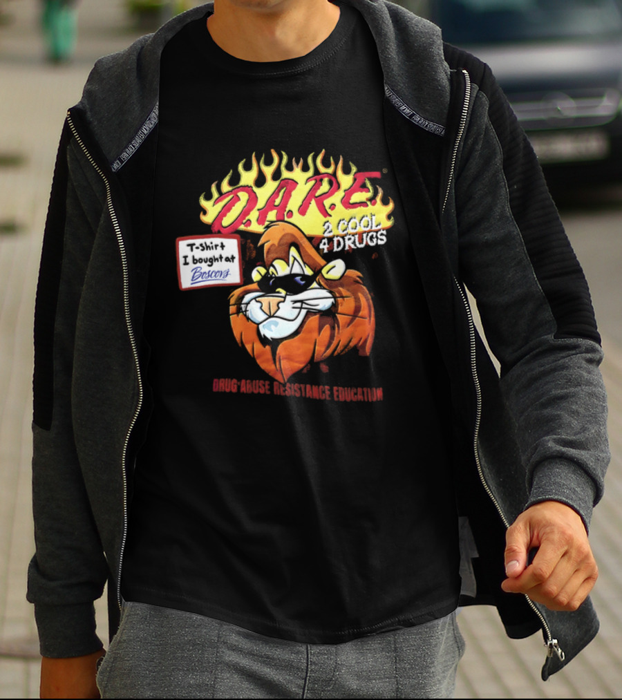 D.A.R.E. Is Cool 4 Drugs Lions Drug Abuse Resistance Education T-Shirt