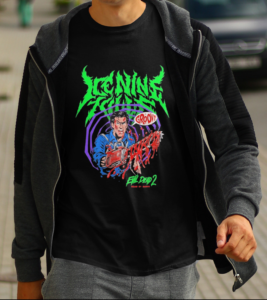 Ice Nine Kills Groovy Evil Dead 2 Blood Guts 2026 T-Shirt