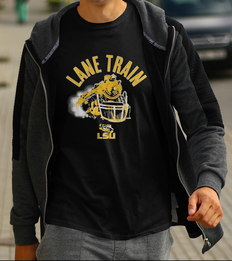 LSU Lane Train Football Helmet Lane Kiffin T-Shirt