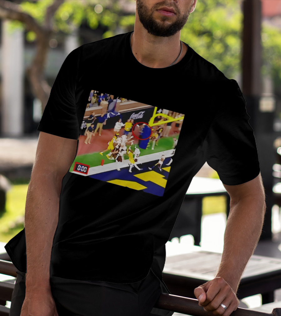 Michigan Vs WSU Match Ending Moment With 0 00 Seconds On T-Shirt