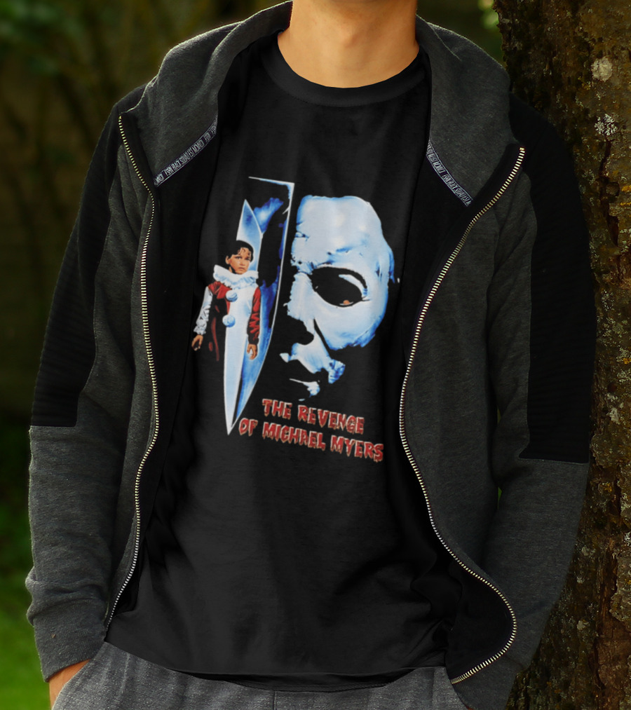The Revenge Of Michael Myers Halloween Mask Knife Clown T-Shirt