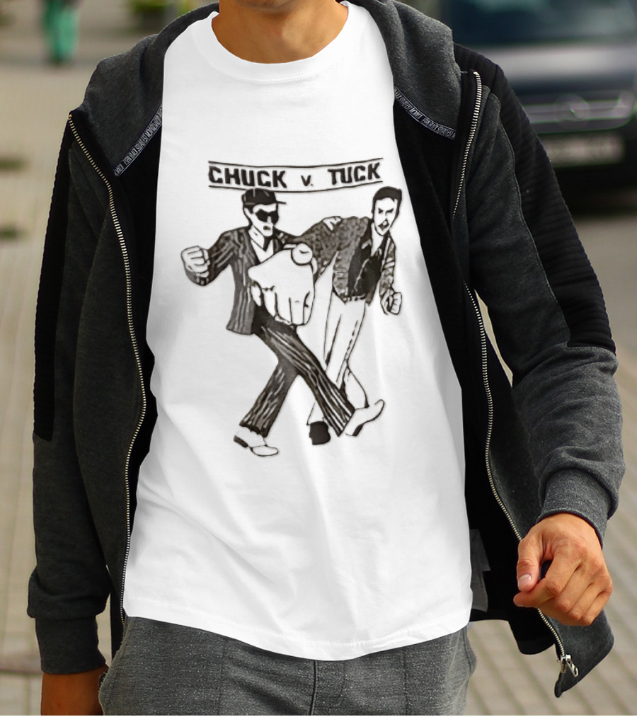 Chuck V Tuck Dancing Cartoon Line Duo T-Shirt