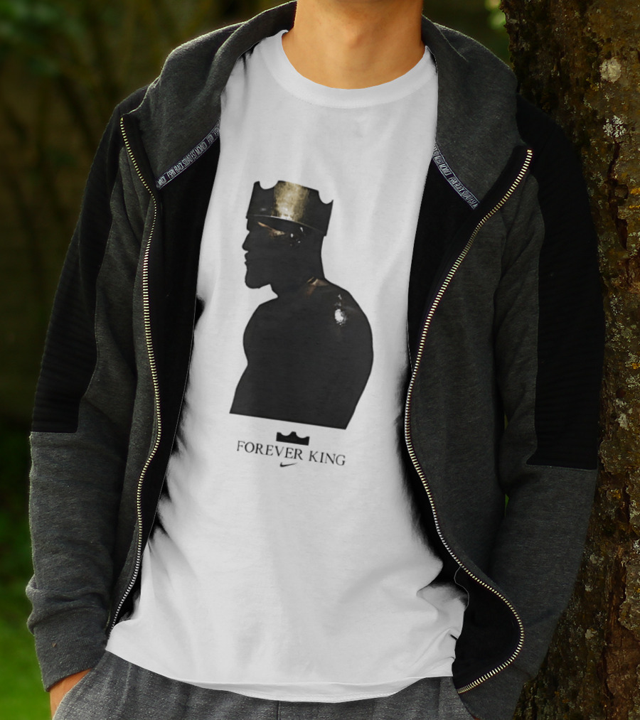 LeBron James Forever King Gold Crown Silhouette Nike T-Shirt