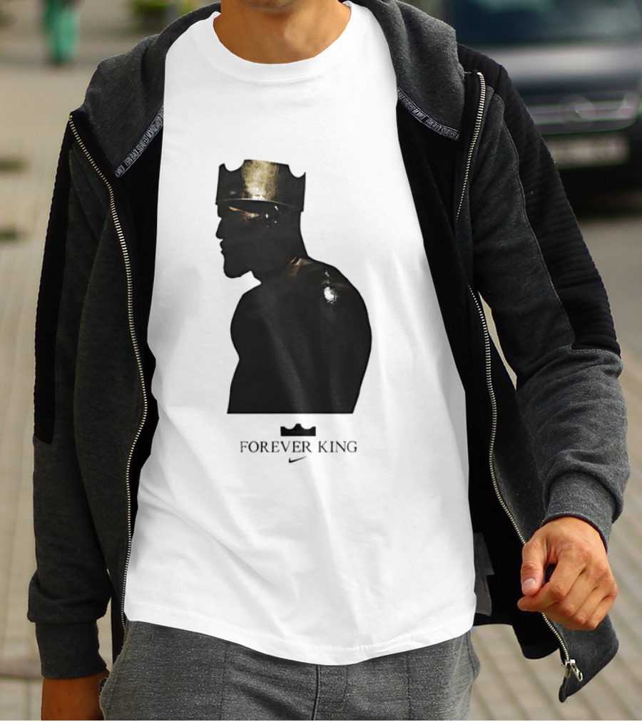 LeBron James Forever King Gold Crown Silhouette Nike T-Shirt