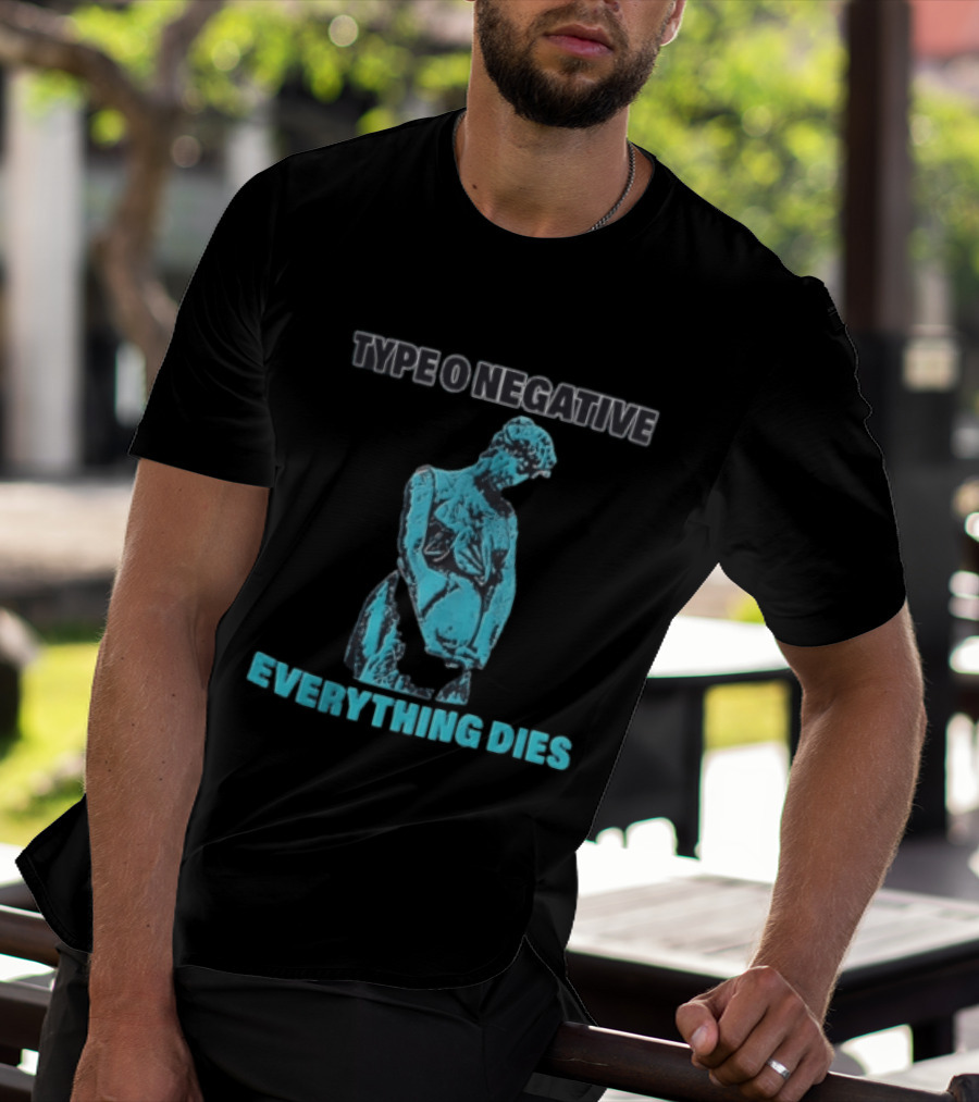 Type O Negative Everything Dies Blue Statue T-Shirt