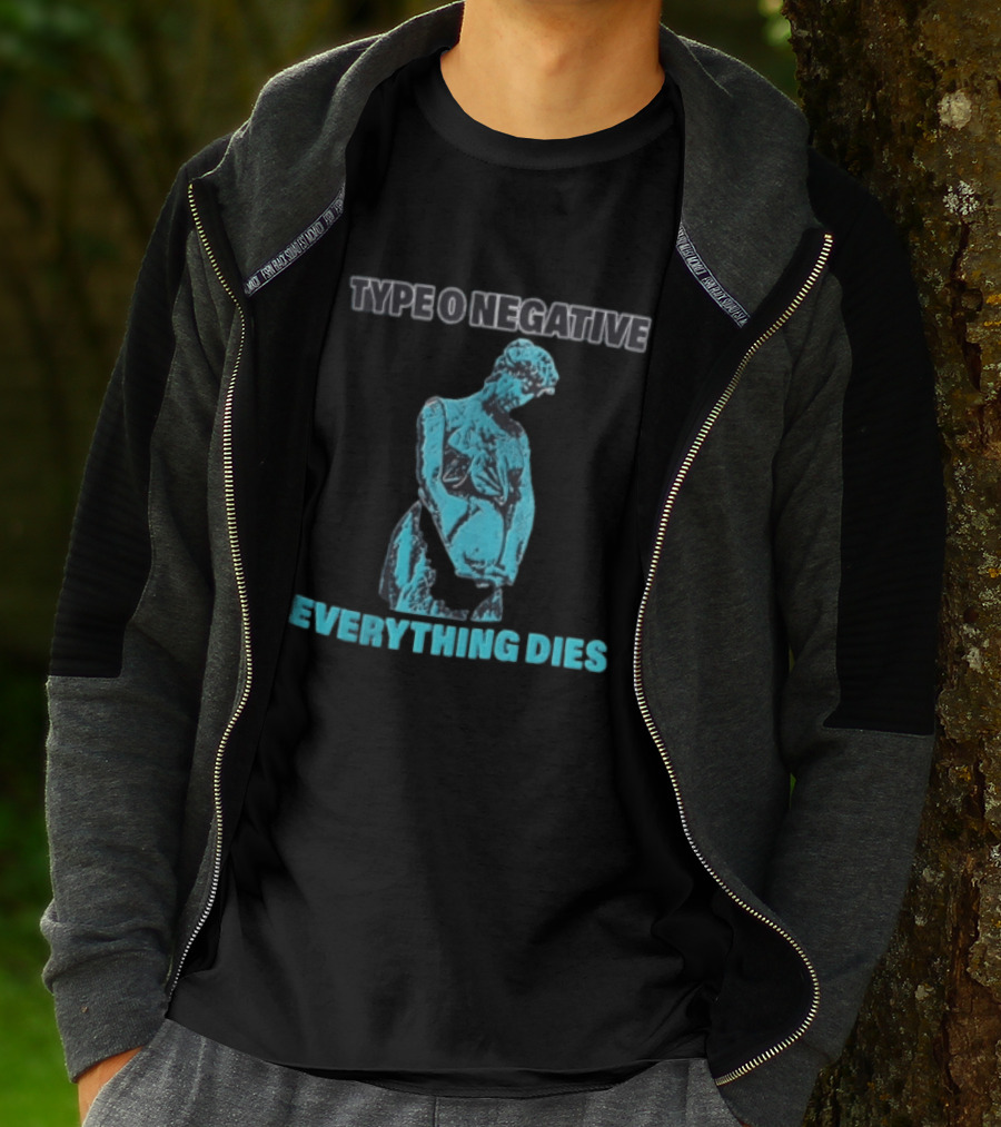 Type O Negative Everything Dies Blue Statue T-Shirt