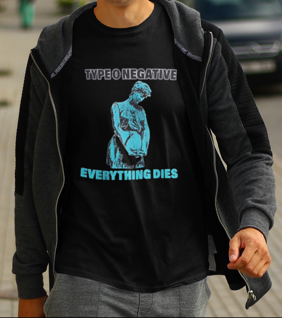 Type O Negative Everything Dies Blue Statue T-Shirt